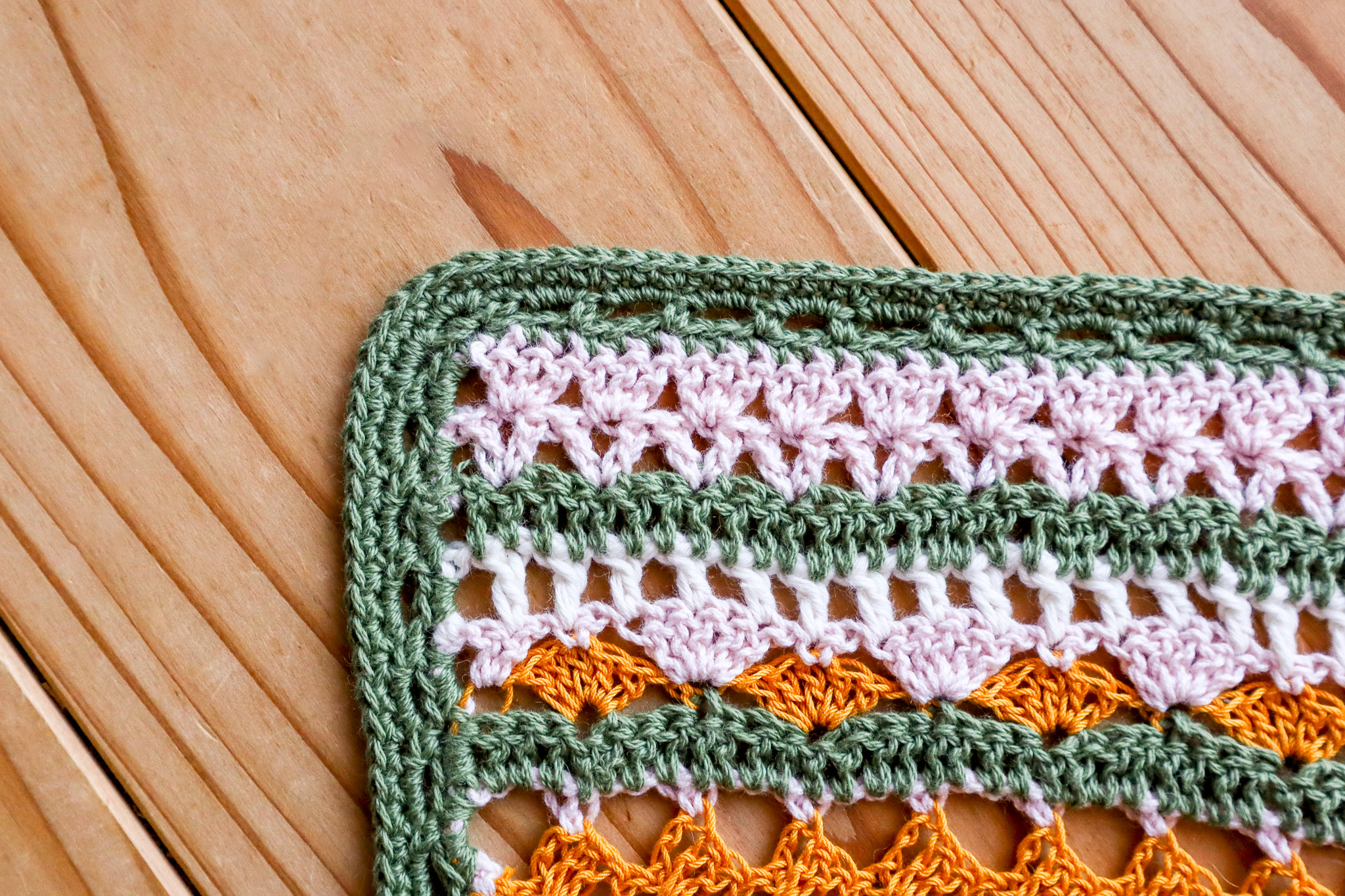 編み物フェスタ完成！ (編み図⑥＆縁編み) | なんか、ちょこっと＋